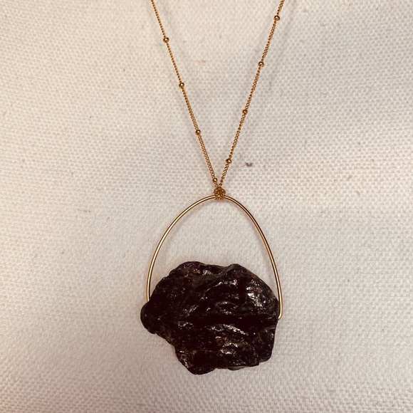 Raw Garnet Necklace - Picture 3 of 5